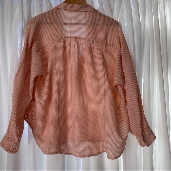 Free People Orange and White Tunic - Picture 3 of 4